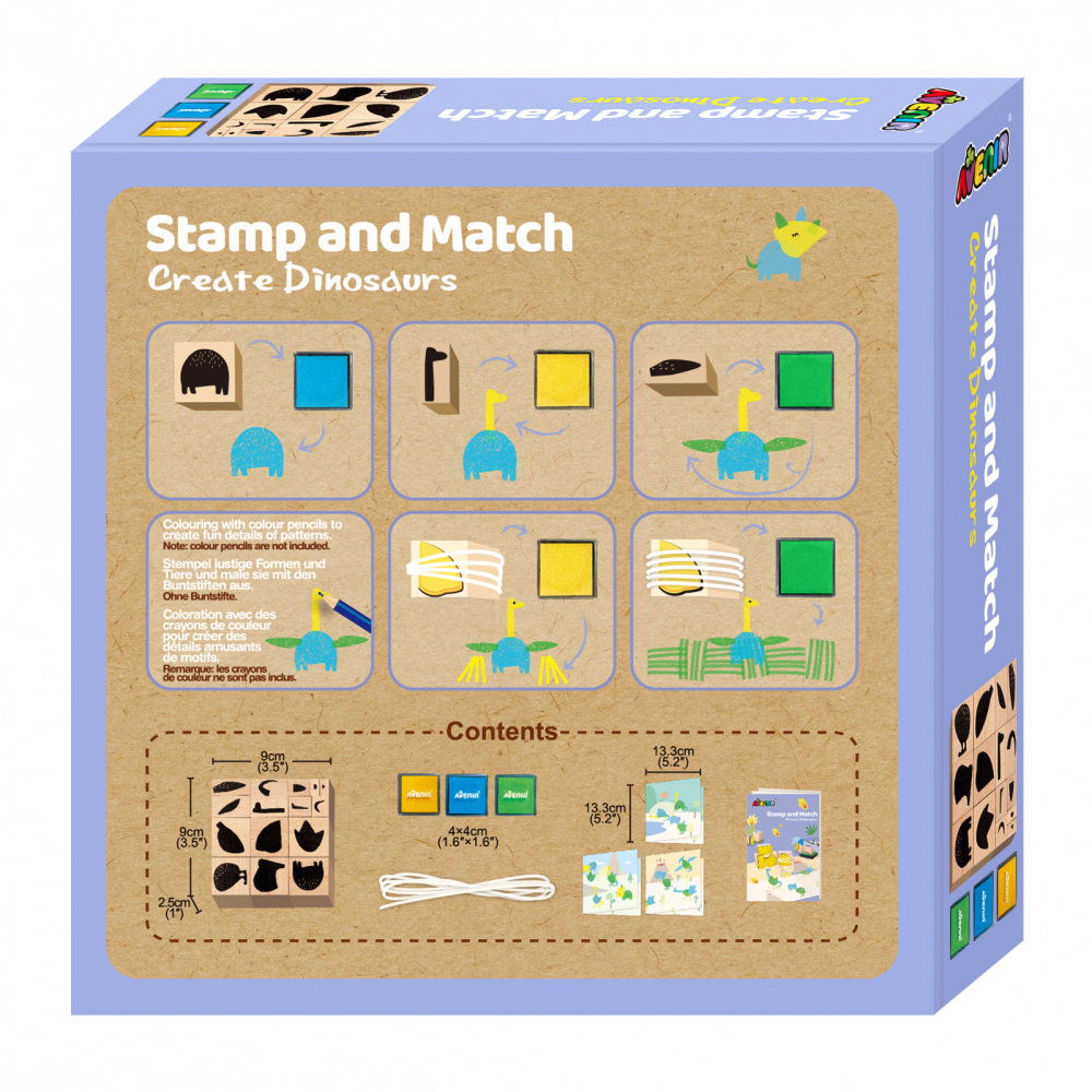 Set creativ cu stampile - Dinozauri [2]