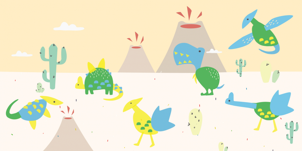 Set creativ cu stampile - Dinozauri [10]