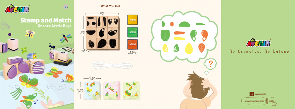 Set creativ cu stampile - Insecte [7]