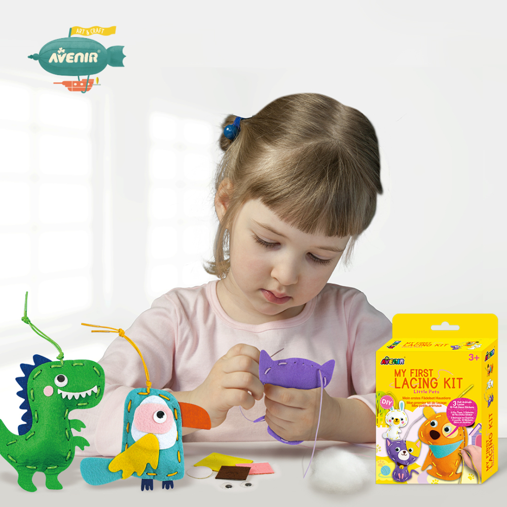 Set creativ de cusut cu tehnica siretului - Primul meu Pandantiv Animale, nivel 1 [3]