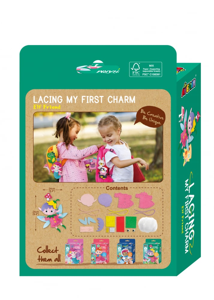 Set creativ de cusut cu tehnica siretului - Primul meu Pandantiv Elf, nivel 3 [2]