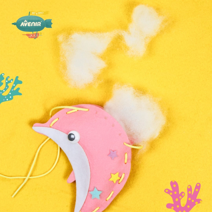 Set creativ de cusut cu tehnica siretului - Primul meu Pandantiv Prieteni Marini, nivel 1, + 3 ani [2]