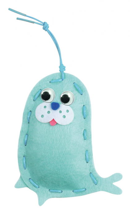 Set creativ de cusut cu tehnica siretului - Primul meu Pandantiv Prieteni Marini, nivel 1, + 3 ani [8]