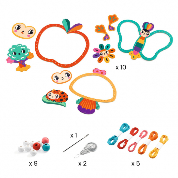 Set creativ de cusut Gradina, Djeco [3]