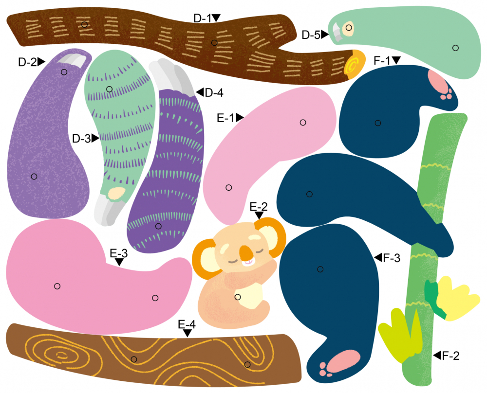 Set creativ de razuit - Animale de padure in miscare [6]