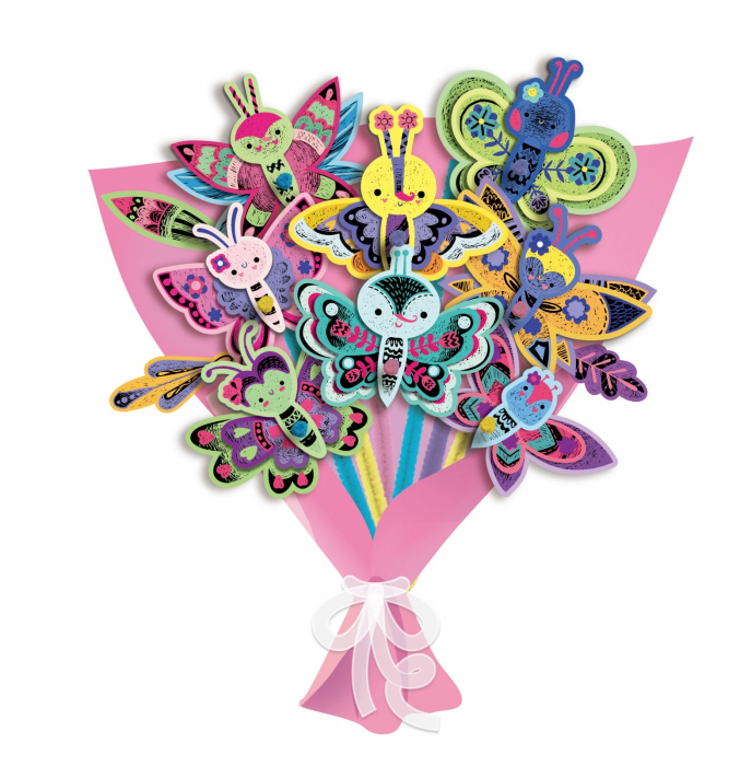 Set creativ de razuit Buchet - Fluture, + 5 ani [2]