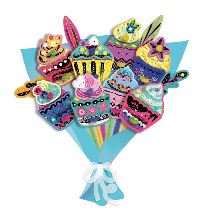 Set creativ de razuit Buchet - Tort, + 5 ani [2]