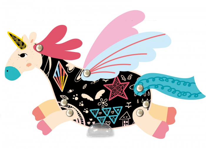 Set creativ de razuit - Unicorni in miscare, + 5 ani [5]