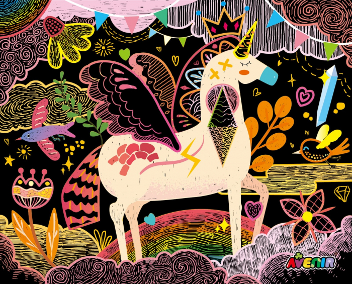 Set creativ de razuit - Unicorni in miscare, + 5 ani [4]