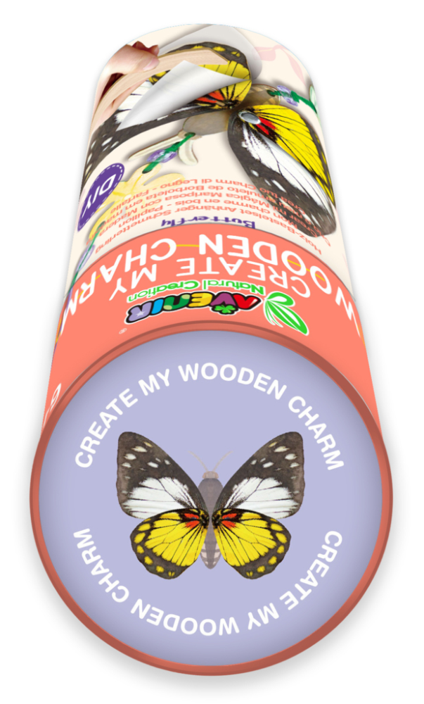 Set creativ din lemn - breloc Fluture, colectia Creatii Naturale [7]