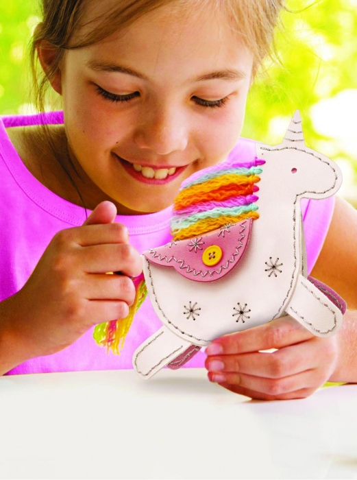 Set creativ - Confecționează-ți propria geantă unicorn, + 5 ani [6]