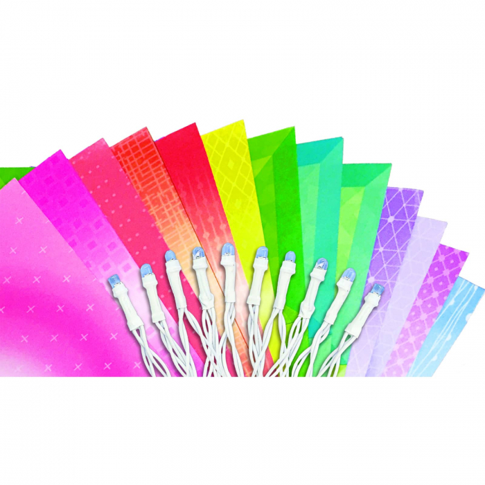 Set creativ DIY - Luminite cu flori origami, 4M, +5 ani [3]