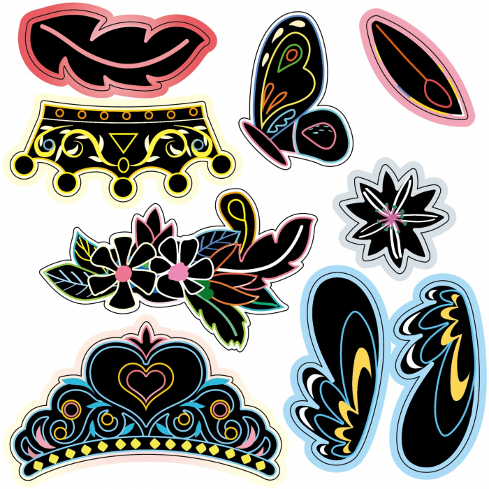 Set creativ DIY - Masti cu diamante - Printesa, + 5 ani [5]