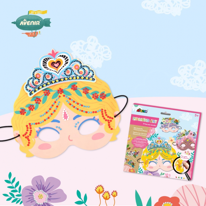 Set creativ DIY - Masti cu diamante - Printesa, + 5 ani [3]