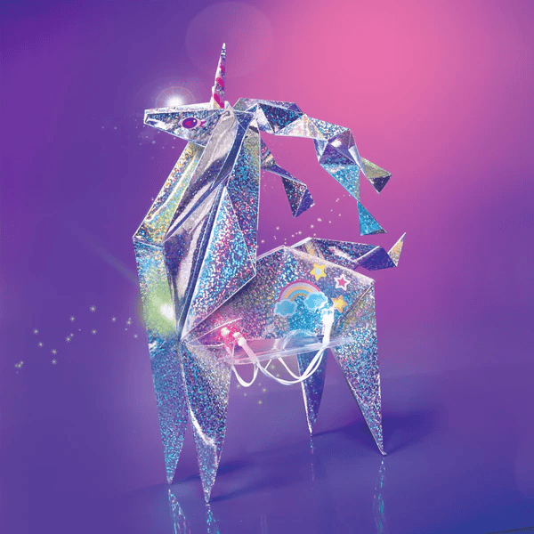 Set creativ - Origami holografic Unicorn cu iluminare, 4M, +5 ani [3]