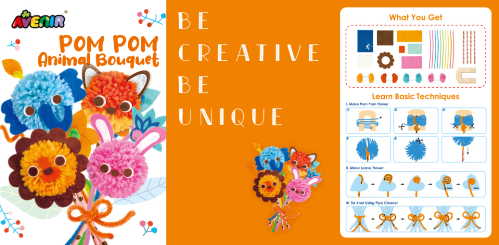 Set creativ Pom Pom - buchet animalute [7]