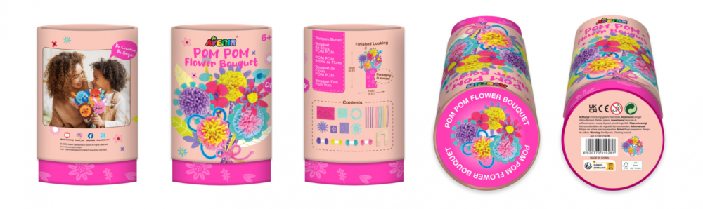 Set creativ Pom Pom - buchet flori [6]