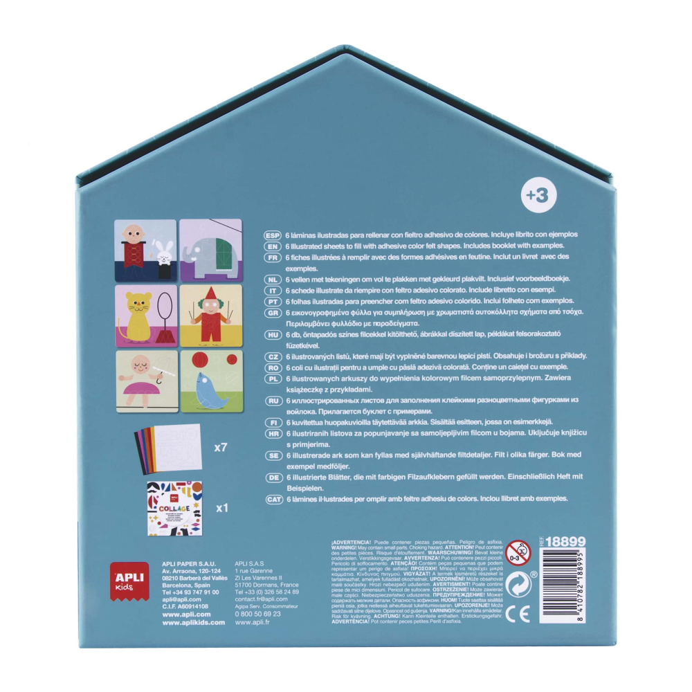 Set creativ - primul meu colaj din fetru La Circ, Apli Kids, +5 ani [2]
