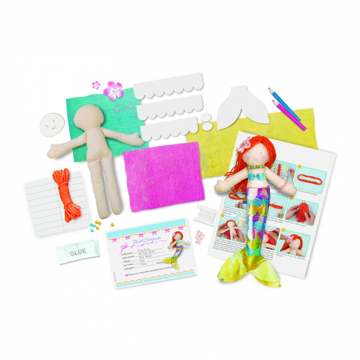 Set creativ Realizeaza propria papusa - Sirena, + 8 ani [2]