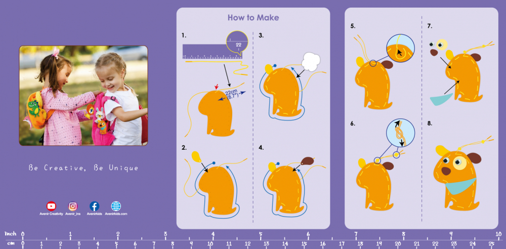 Set creativ XXL de cusut cu tehnica siretului - Craft  N  Play Box [5]