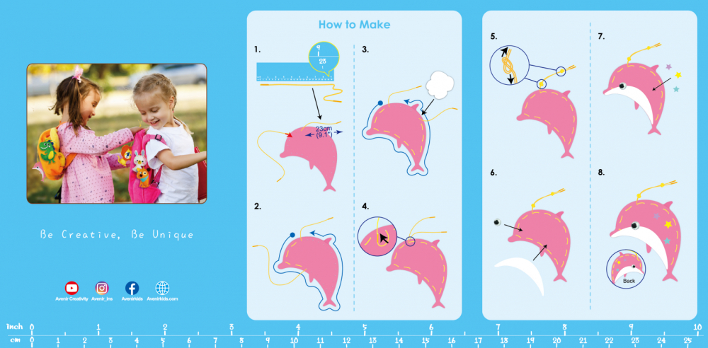 Set creativ XXL de cusut cu tehnica siretului - Craft  N  Play Box [7]