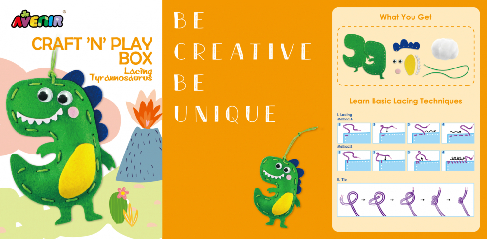 Set creativ XXL de cusut cu tehnica siretului - Craft  N  Play Box [9]