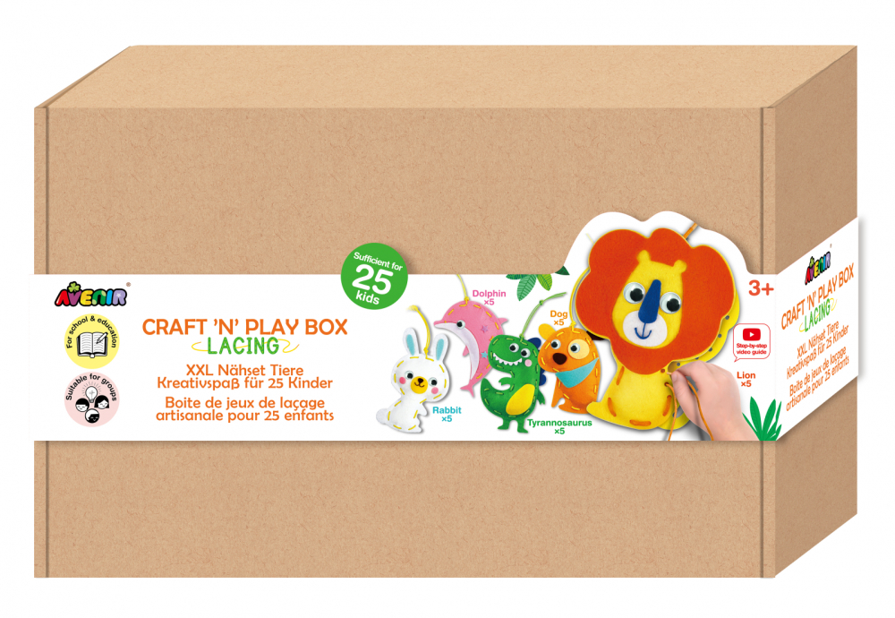 Set creativ XXL de cusut cu tehnica siretului - Craft  N  Play Box [1]