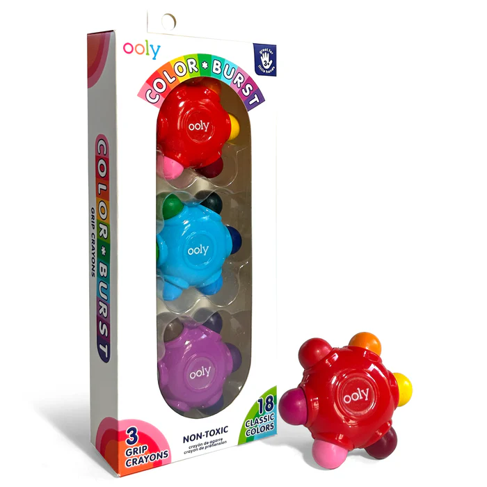 Set creioane cerate multicolore , set de 3   18 culori Grip Crayons [2]