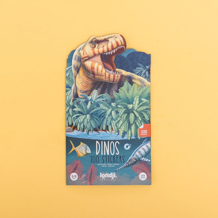 Set cu abtibilduri repozitionabile Dinozauri, Londji, 3 ani+ [3]