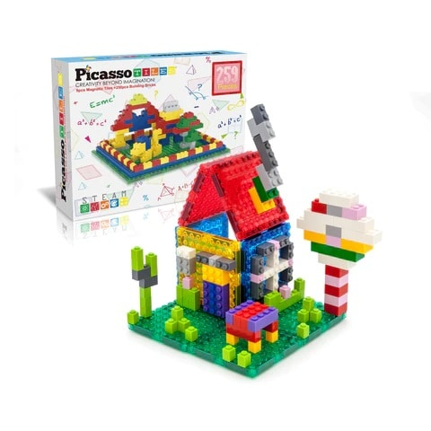 Set de 259 de piese, cărămizi magnetice și plăci de construcție, PicassoTiles [2]
