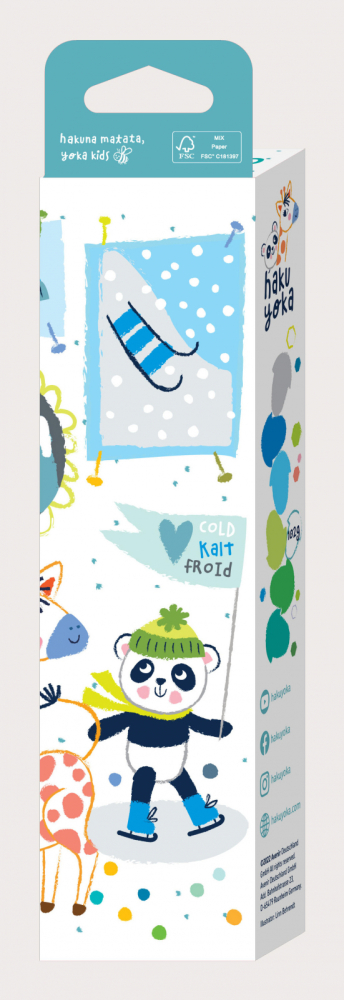 Set de 6 creioane cerate in forma de ghinda, Haku Yoka - culori reci [3]