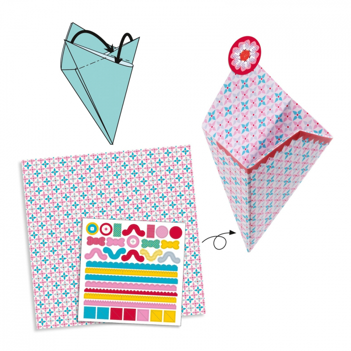 Set de confectionat cutii Djeco, 6-7 ani + [4]