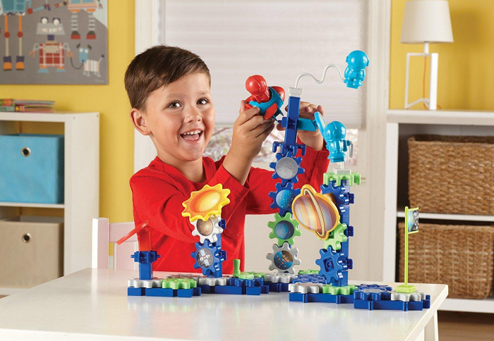 Set de constructie - Gears! Aventuri in spatiu, Learning Resources, 4-5 ani + [3]