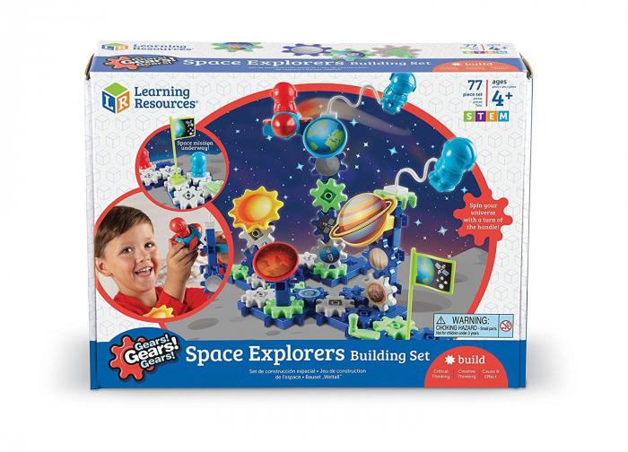 Set de constructie - Gears! Aventuri in spatiu, Learning Resources, 4-5 ani + [4]