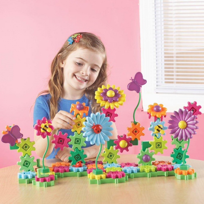 Set de constructie - Gears! Floral, Learning Resources, 4-5 ani + [2]