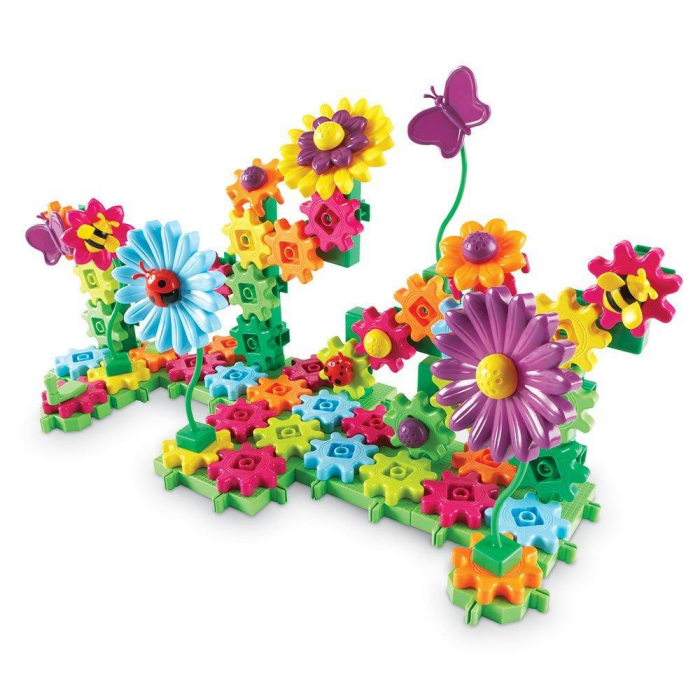 Set de constructie - Gears! Floral, Learning Resources, 4-5 ani + [3]