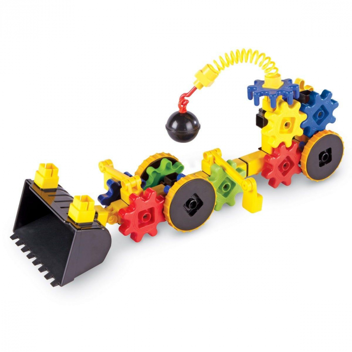 Set de constructie - Gears! Primul meu buldozer, Learning Resources, 4-5 ani + [5]