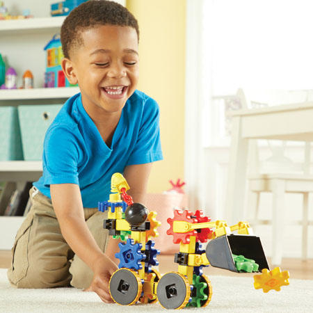 Set de constructie - Gears! Primul meu buldozer, Learning Resources, 4-5 ani + [6]