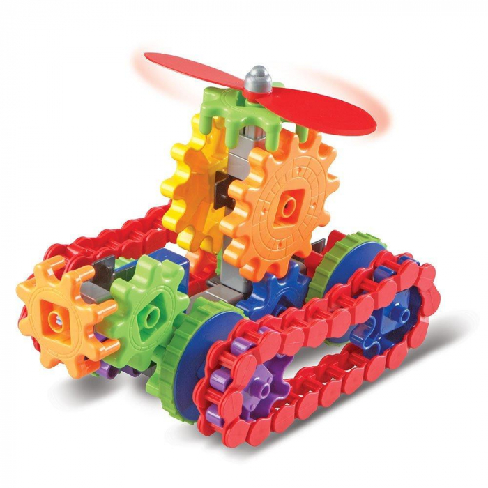 Set de constructie Gears! - Utilaje in miscare, Learning Resources, 4-5 ani + [2]