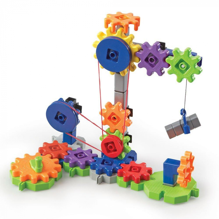 Set de constructie Gears! - Utilaje in miscare, Learning Resources, 4-5 ani + [3]