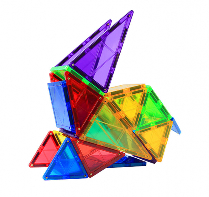 Set de constructie magnetic - 70 piese, MAGPLAYER, 2-3 ani + [4]