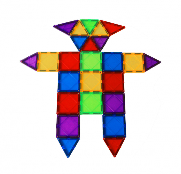Set de constructie magnetic - 70 piese, MAGPLAYER, 2-3 ani + [3]