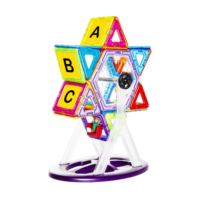 Set de constructie magnetic - 72 piese, MAGPLAYER, 2-3 ani + [3]