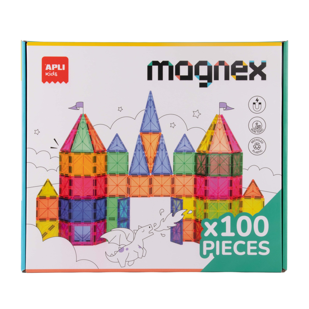 Set de constructie magnetic Magnex, 100 piese, Apli Kids, +6 ani [2]