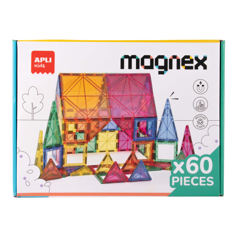 Set de constructie magnetic Magnex, 60 piese, Apli Kids, +6 ani [2]