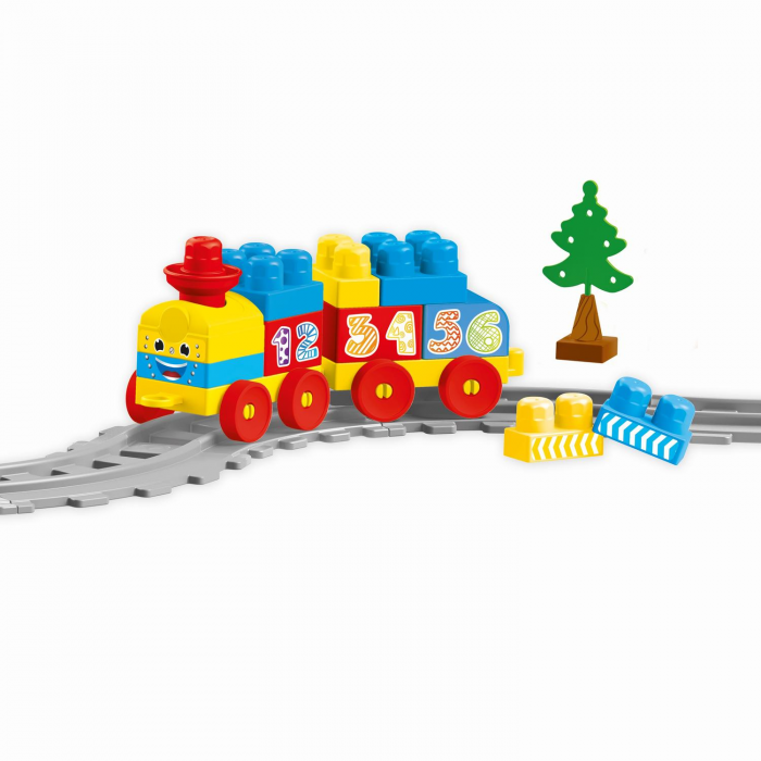 Set de constructii cu trenulet - 36 piese, DOLU, 1-2 ani + [2]
