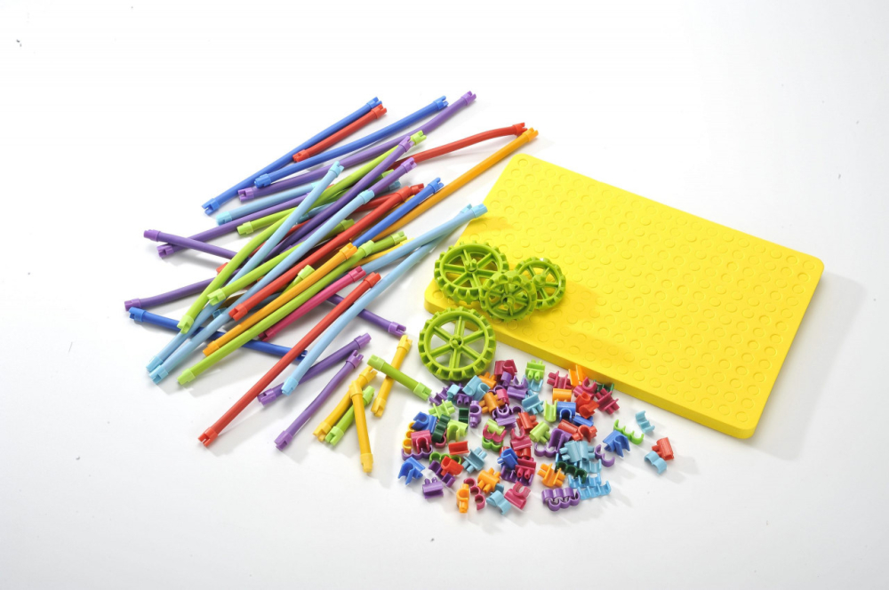 Set de construit cu magnet Spaghetteez 70 piese, Clicstoys, 4-5 ani + [3]