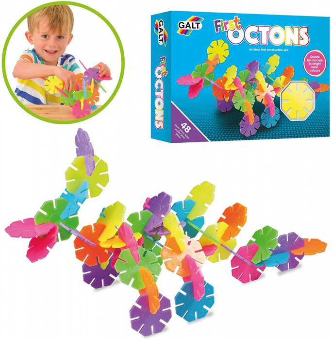 Set de construit - First Octons - 48 piese, Galt, 2-3 ani + [2]
