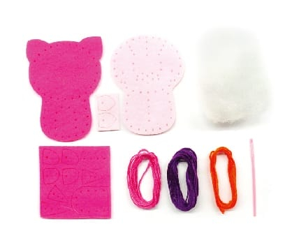 Set de cusut DIY - decoratiune topper pentru creion - Pisicuta, + 5 ani [3]