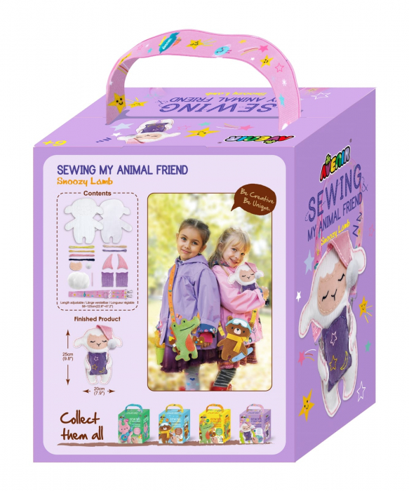 Set de cusut Prietenul Meu Animal - Mielusel somnoros, + 6 ani [5]